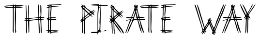Font 2-Prong-Tree: The Pirate Way