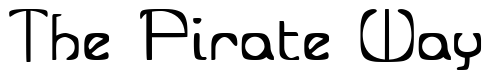 Font ZirkStressed: The Pirate Way