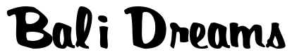 Font BardotScriptSSK-Bold: Bali Dreams