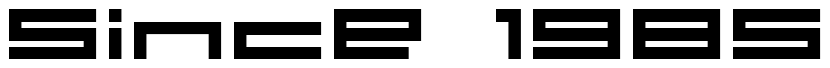 Font 04b31: Since 1985