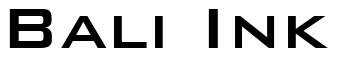 Font BankGothic-Md-BT-Medium: Bali Ink