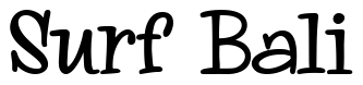 Font 0-Whoa-DNA: Surf Bali