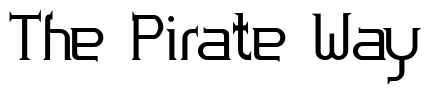 Font Zoloft-Bold 2: The Pirate Way