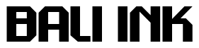 Font Dex_Gothic_Becker_Solid: Bali Ink
