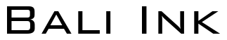 Font BankGothic-Lt-BT-Light: Bali Ink