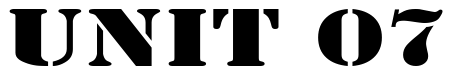 Font CargoExtended: UNIT 07