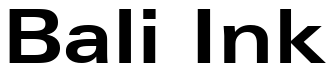 Font Zurich-Bold-Extended-BT: Bali Ink