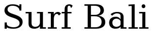 Font 12Candida-Roman05042: Surf Bali