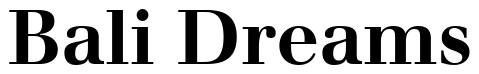 Font 12-Walbaum-Bold-07263: Bali Dreams