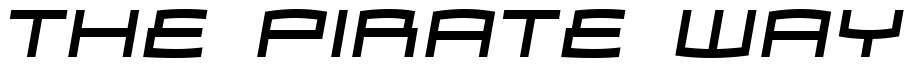 Font Zosma-Italic: The Pirate Way