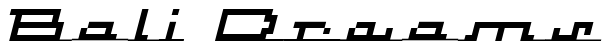 Font Atomic-InlineScriptItalic: Bali Dreams