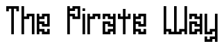 Font Zirconia-Cubic-BRK: The Pirate Way