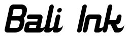 Font 11S01-Black-Tuesday-Italic: Bali Ink