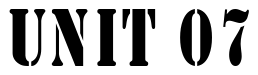 Font CargoCondensed: UNIT 07