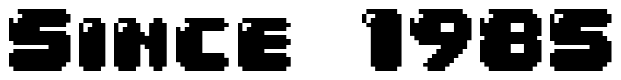 Font 04b_30: Since 1985