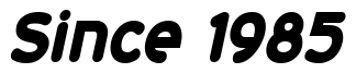 Font 20th-Century-Font-Bold-Italic: Since 1985