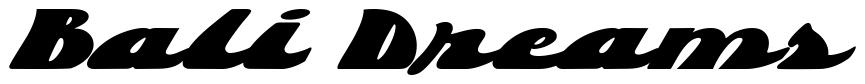 Font 1-Brougham-DNA: Bali Dreams