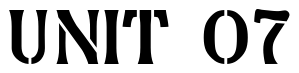 Font DavidFarewellStencil: UNIT 07