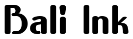 Font 2-Nelson-ShoCard-Fat-DNA: Bali Ink