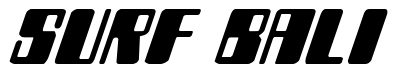 Font Zyborgs-Italic: Surf Bali