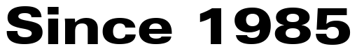 Font Zurich-Black-Extended-BT: Since 1985
