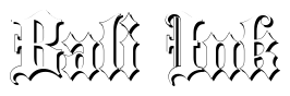 Font Blackletter-Shadow: Bali Ink
