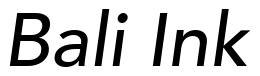 Font 12-Avenir-65-MediumOblique-75173: Bali Ink
