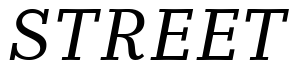 Font 12Candida-13042-Italic: STREET