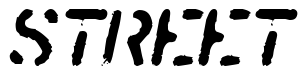 Font SprayStencil-Oblique preview