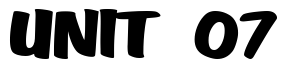 Font 1-JimmyJohn-DNA: UNIT 07