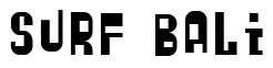 Font ZyberBob: Surf Bali