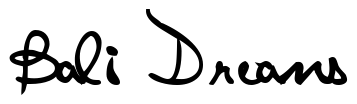 Font AlicoScriptSSK-Bold: Bali Dreams