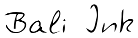 Font Zuerbig-Regular: Bali Ink