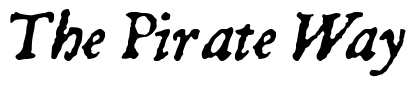 Font 1722Italic: The Pirate Way