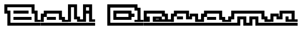Font Atomic-OutlineScript preview