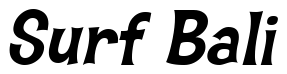 Font Hawaiian-Aloha-BTN-BoldOblique: Surf Bali