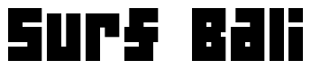Font 04b-19: Surf Bali