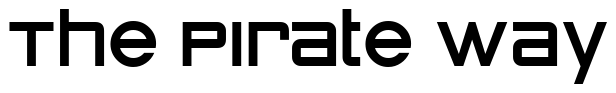 Font Zeroes-One: The Pirate Way