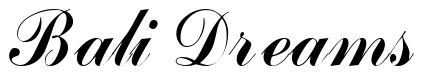 Font BrigadeScriptSSK: Bali Dreams