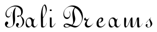 Font ArabescoScriptSSK: Bali Dreams