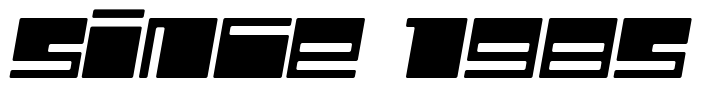 Font Polydiscous-Italic: Since 1985
