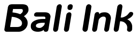 Font Benguiat-Gothic-Bold-Italic: Bali Ink