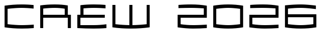 Font Zosma-Light: CREW 2026