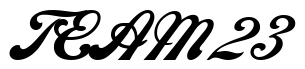 Font SportScript-Normal: TEAM 23