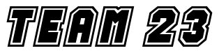 Font Jersey-Italic: TEAM 23