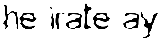 Font Zoophyte-BC: The Pirate Way