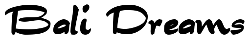 Font BuenaScriptSSK-Bold: Bali Dreams