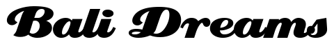 Font 1-Waldo-DNA: Bali Dreams