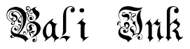 Font Colton-Gothic: Bali Ink
