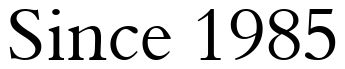 Font 00243: Since 1985